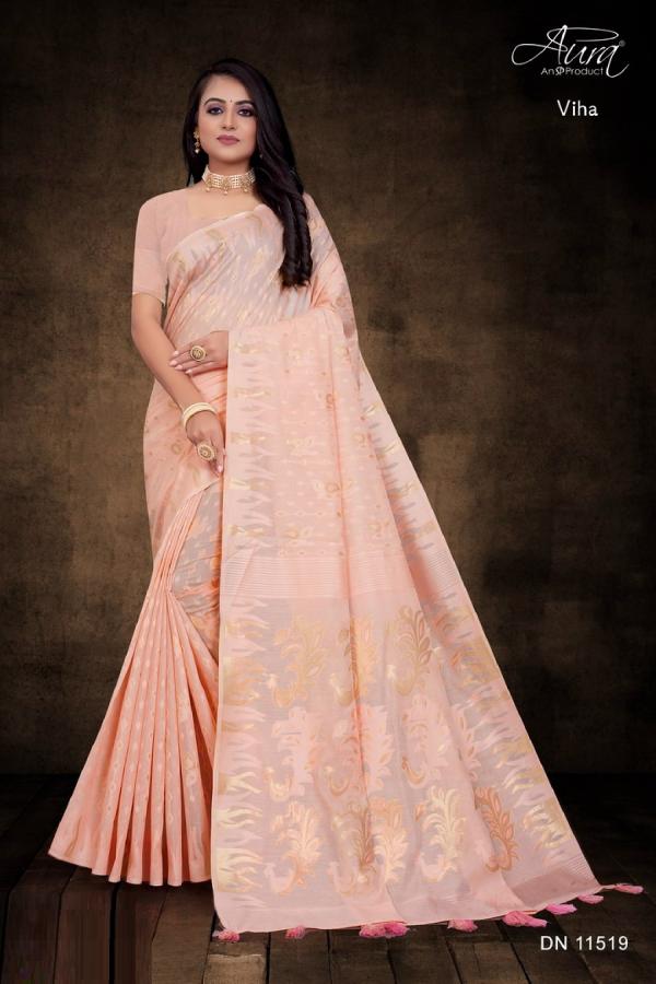Aura Viha Fastive Designer Cotton Saree Collection